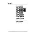 SONY UP-2800P VOLUME 1 Instrukcja Serwisowa
