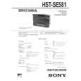 SONY HSTSE581 Instrukcja Serwisowa