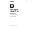 SONY HB-A5710 Instrukcja Obsługi