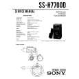 SONY SSH7700D Instrukcja Serwisowa
