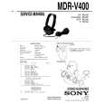 SONY MDR-V400 Instrukcja Serwisowa