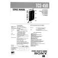 SONY TCS450 Instrukcja Serwisowa