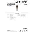 SONY ICDP110VTP Instrukcja Serwisowa