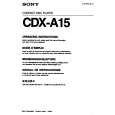 SONY CDX-A15 Instrukcja Obsługi