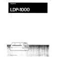 SONY LDP-1000 Instrukcja Obsługi