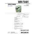 SONY WMFX481 Instrukcja Serwisowa
