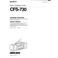 SONY CFS-730 Instrukcja Obsługi