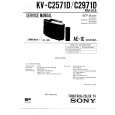 SONY KVC2971D Instrukcja Serwisowa