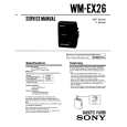 SONY WM-EX26 Instrukcja Serwisowa