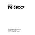 SONY BVS3200CP VOLUME 1 Instrukcja Serwisowa