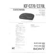 SONY ICFC270 Instrukcja Serwisowa