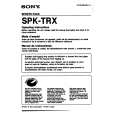 SONY SPKTRX Instrukcja Obsługi