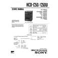 SONY HCDC50/U Instrukcja Serwisowa