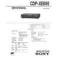 SONY CDP-XE800 Instrukcja Serwisowa