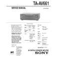 SONY TA-AV661 Instrukcja Serwisowa