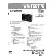 SONY WM-F66 Instrukcja Serwisowa