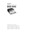 SONY BVE-600 VOLUME 2 Instrukcja Serwisowa