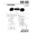 SONY XRS-550 Instrukcja Serwisowa
