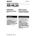 SONY XS-HL35 Instrukcja Obsługi