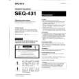 SONY SEQ431 Instrukcja Obsługi