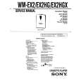 SONY WM-EX2HG Instrukcja Serwisowa