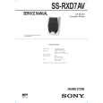 SONY SSRXD7AV Instrukcja Serwisowa