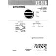 SONY XS616 Instrukcja Serwisowa