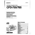 SONY CFD-755 Instrukcja Obsługi