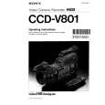 SONY CCD-V801 Instrukcja Obsługi
