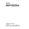 SONY BKPF-202R Instrukcja Serwisowa