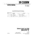 SONY XRC500RW Instrukcja Serwisowa