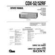 SONY CDX52RF Instrukcja Serwisowa