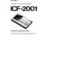 SONY ICF-2001 Instrukcja Obsługi