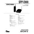 SONY SPPD900 Instrukcja Obsługi