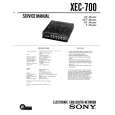 SONY XEC700 Instrukcja Serwisowa