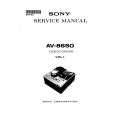 SONY AV-8650 VOLUME 1 Instrukcja Serwisowa