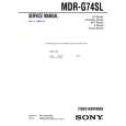 SONY MDR-G74SL Instrukcja Serwisowa