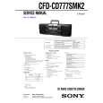 SONY CFD-CD777SMK2 Instrukcja Serwisowa