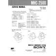 SONY MHC2500 Instrukcja Serwisowa