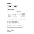 SONY UPXC200 Instrukcja Serwisowa