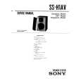 SONY SS-H1AV Instrukcja Serwisowa