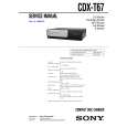 SONY CDX-T67 Instrukcja Obsługi