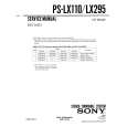 SONY PSLX295 Instrukcja Serwisowa