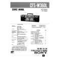 SONY CFSW360L Instrukcja Serwisowa