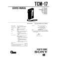 SONY TCM17 Instrukcja Serwisowa
