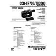 SONY CCD-TR2000 Instrukcja Serwisowa