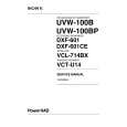 SONY UVW-100B Instrukcja Serwisowa