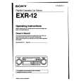 SONY EXR-12 Instrukcja Obsługi