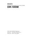 SONY DIR-1000M Instrukcja Serwisowa