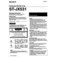 SONY STJX531 Instrukcja Obsługi